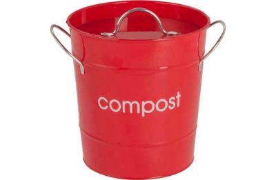 HOME Premier 7.5 Litre Food Waste Compost Bin - Red